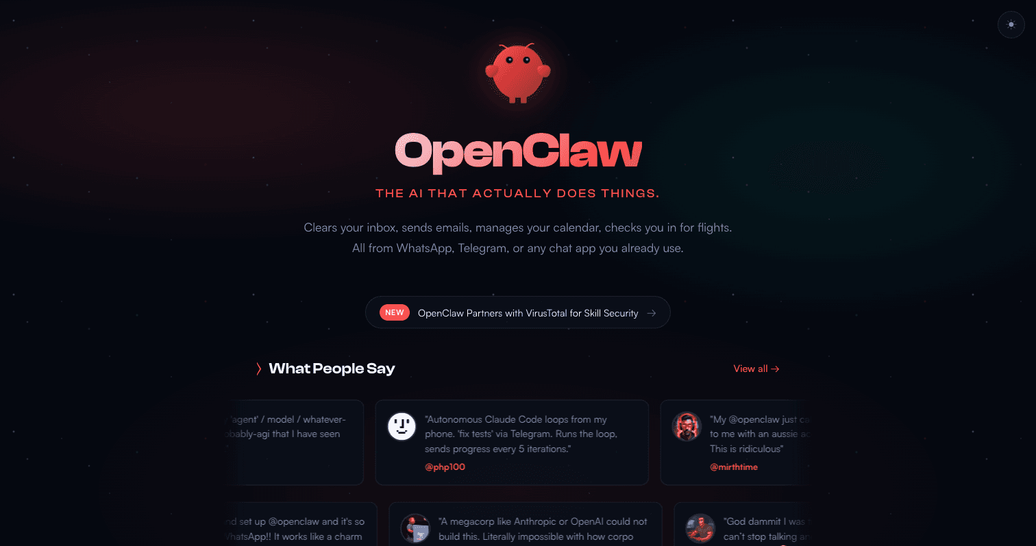 OpenClaw: Personal AI Assistant di WhatsApp